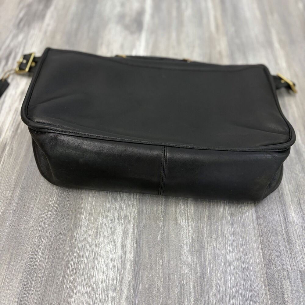 90s Coach Carrier Bag Leather Carrier Bag Briefcase Messenger Box Tag USA 9800 - Picture 16 of 16